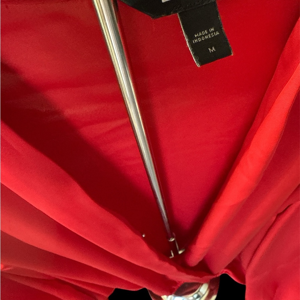 Vibrant Red Blouse